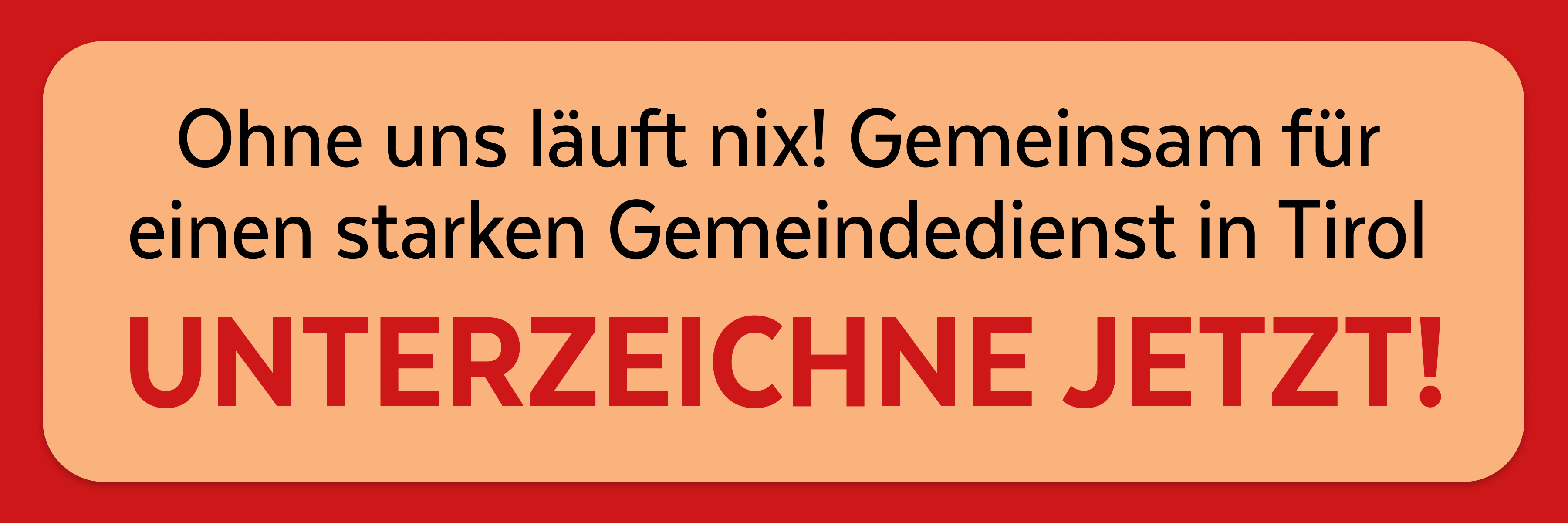 Banner tirol unterzeichne